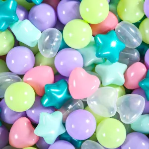 Star Balls Phthalate Free overly BPA Free Crush Proof Plastic Balls | Colorful Balls for Toddler Ball Pit | Play Tent Dogs Playpen Party STARBOLO Ball Pit Balls for Baby and Toddler$ 100pcs 200pcs 