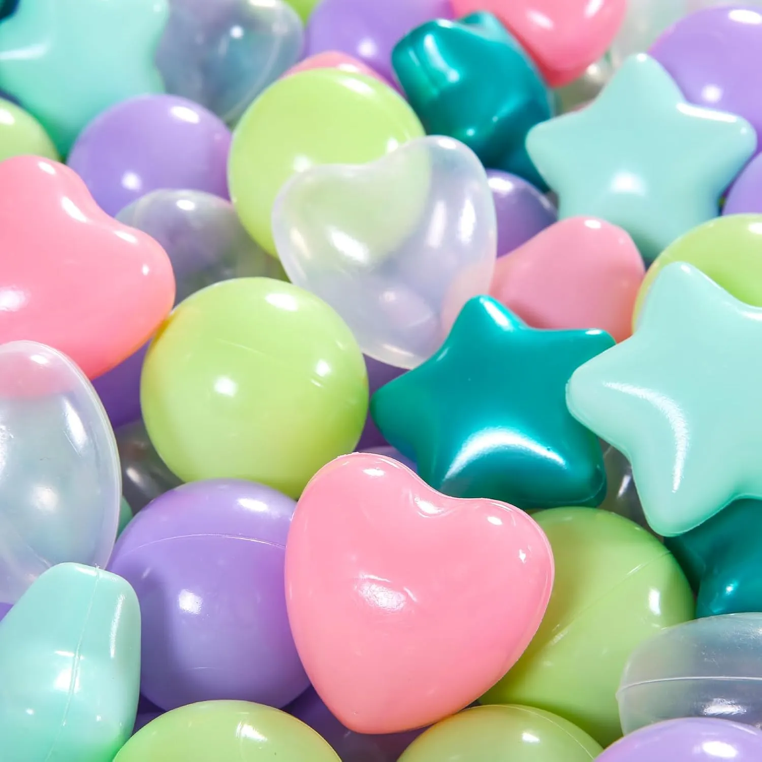 Star Balls Phthalate Free overly BPA Free Crush Proof Plastic Balls | Colorful Balls for Toddler Ball Pit | Play Tent Dogs Playpen Party STARBOLO Ball Pit Balls for Baby and Toddler$ 100pcs 200pcs 