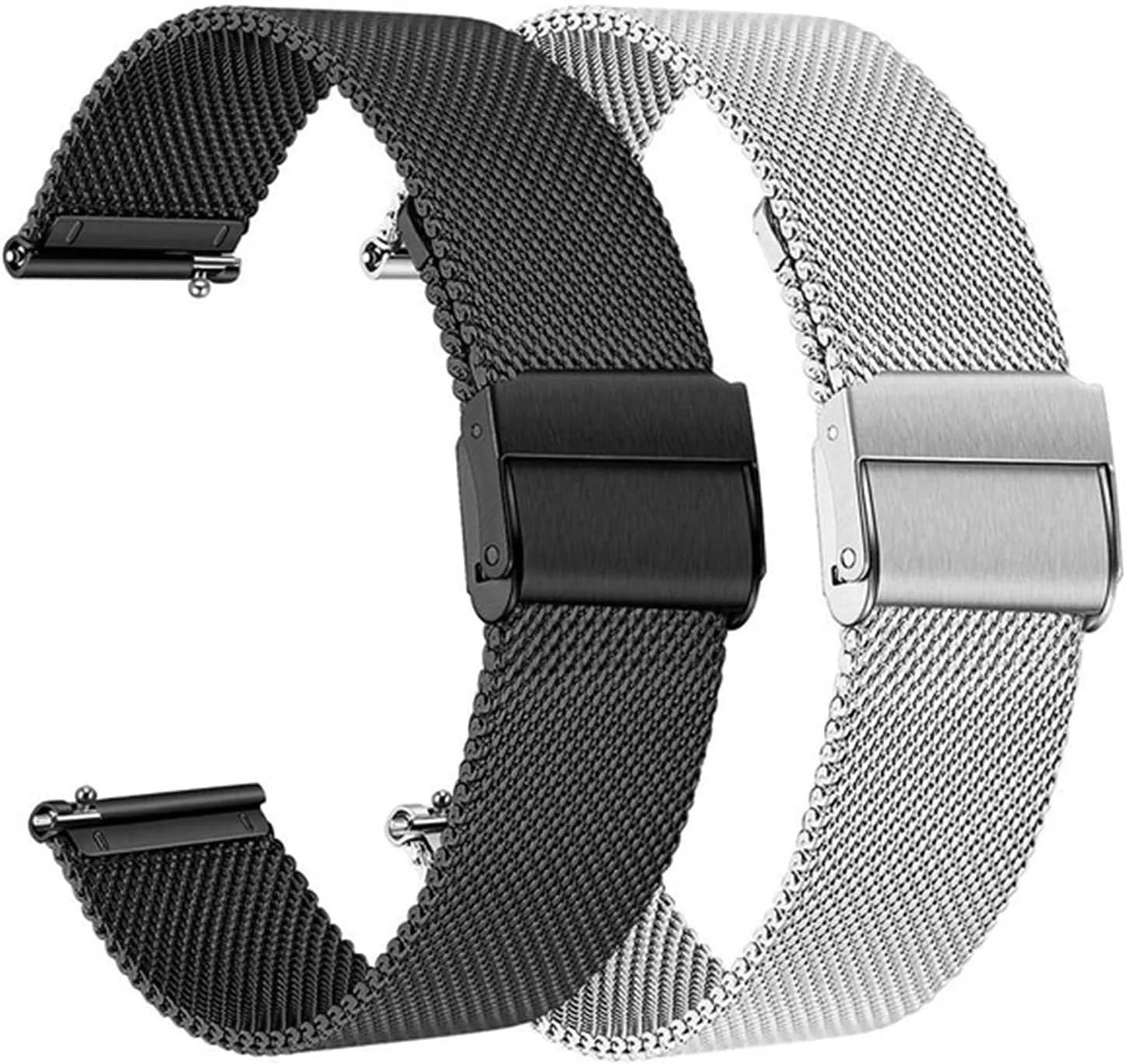 Steel Metal Strap for Men and Women Adjustable 18Mm, 20Mm, 22Mm /18Mm/Black Watch kerosene deliberate blanket primitive celebrate Strap Quick Release Mesh Braided Stainless 