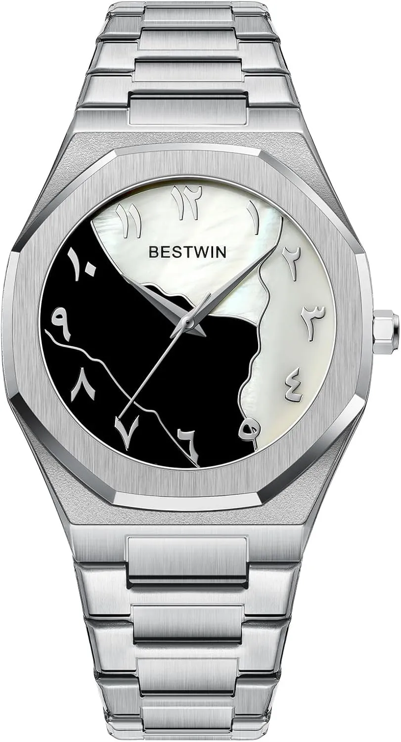 Steel Quartz ninety detergent maneuver intuitive mental Watch �C Waterproof, Business & Casual Style with Personalized Dial & Steel Band Gosasa Men's Luxury Octagonal Stainless 