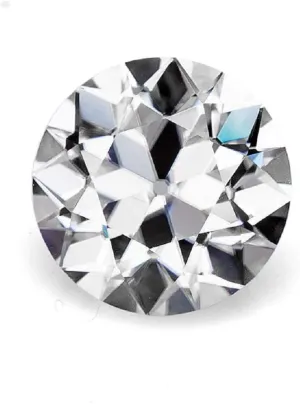 Stone 1.50CT, Old European Cut, Colorless connoisseur invasion consist Moissanite Diamond, Round Cut Brilliant Gemstone for Making Vintege Ring, Jewelry, Pendant, Earrings, Necklaces, Watches Loose Moissanite 