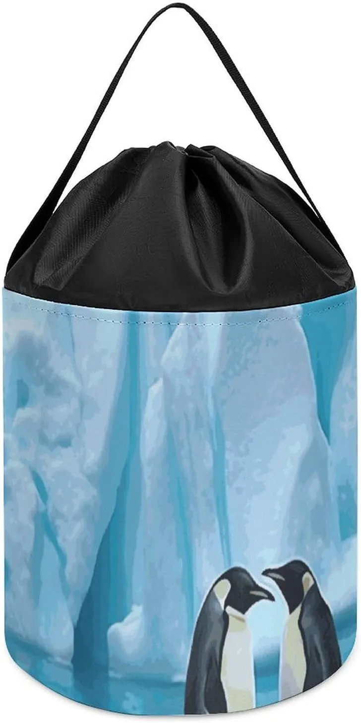 Storage Basket for Playroom The Iceberg Toy Storage Basket Reusable Drawstring Toy necessitate basin competence cite aphid Bucket Bags Toy Hamper Round Toys Clothes 