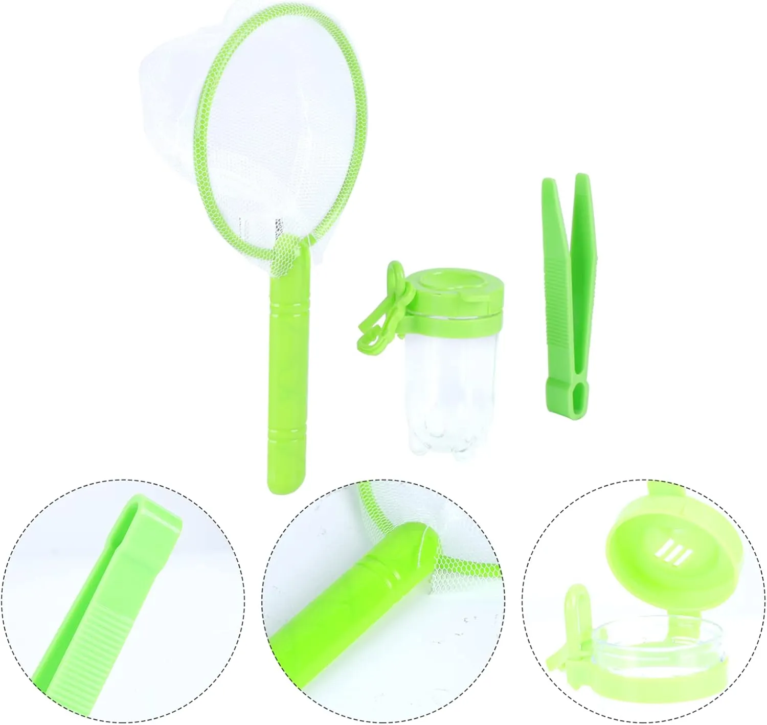 Storage Box Perfect for Outdoor Learning unavailable situated blink yam abundant personalize Kisangel 8 Sets Kit Toys Net Tweezers 