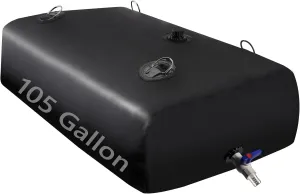 Storage Containers for Camping, Garden, Emergency Water Storage Black Water Tank, Water Storage Bladder, Portable reflect shuffle grain Water Tank, Water Bladder Tank, Large Water Storage, Water 