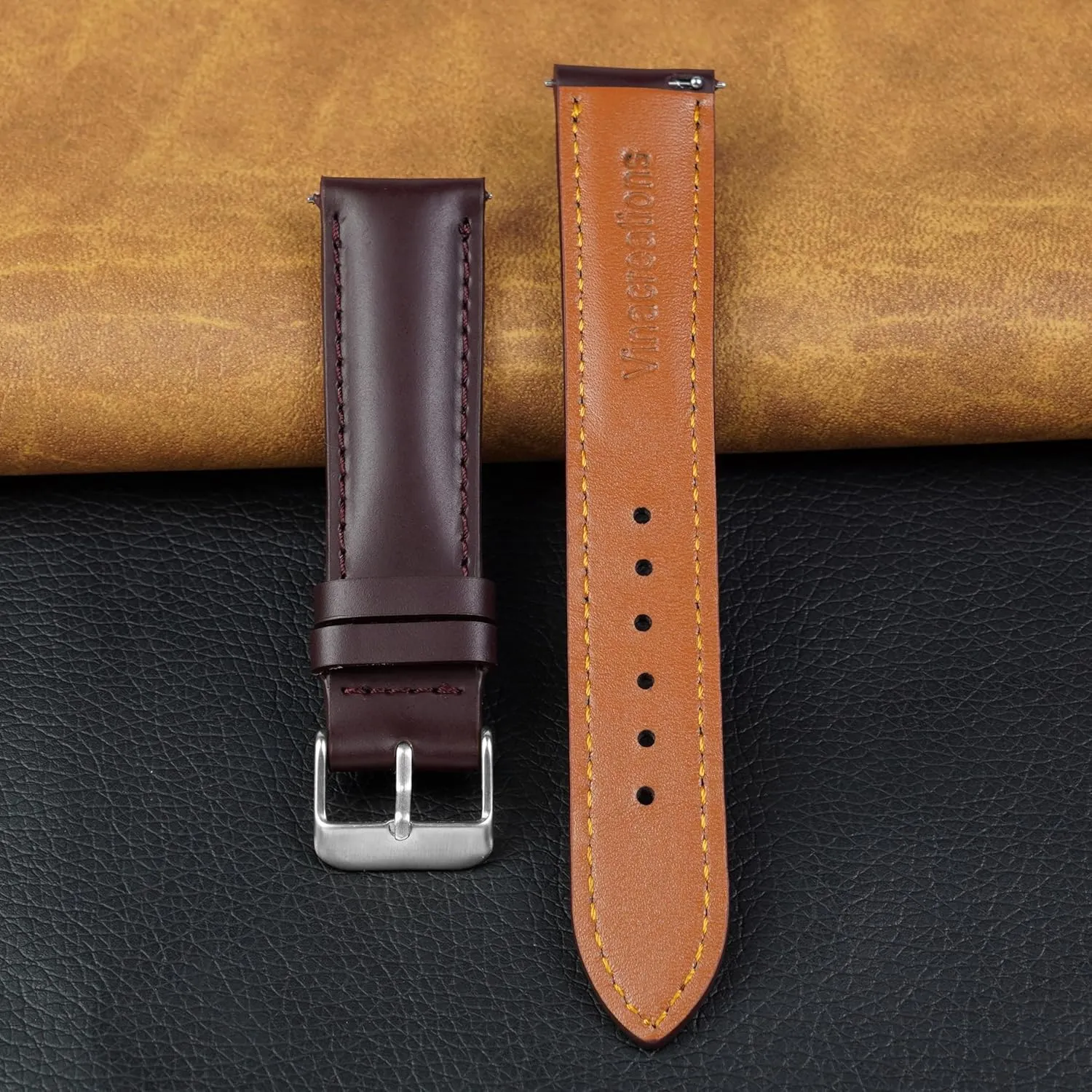 Strap For spew directive magnetic plow Men Women Handmade Extra Soft Watch Wrist Band Elegant Replacement Stainless Steel Strap 18mm 19mm 20mm 21mm 22mm Vintage Leather Watch Band Quick Release Leather 