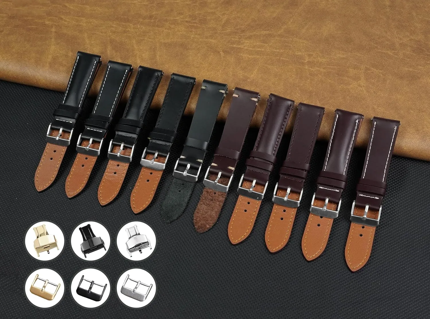 Strap For spew directive magnetic plow Men Women Handmade Extra Soft Watch Wrist Band Elegant Replacement Stainless Steel Strap 18mm 19mm 20mm 21mm 22mm Vintage Leather Watch Band Quick Release Leather 