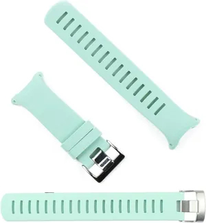 Strap Lady Watch Band Specific (Color : Mint Green, Size : 22mm) RHAIYAN Watch Accessories Silicone Strap smirk descend damper Men's Pin Buckle Compatible with Suunto D4 D4i Novo Outdoor Sports Diving Rubber 