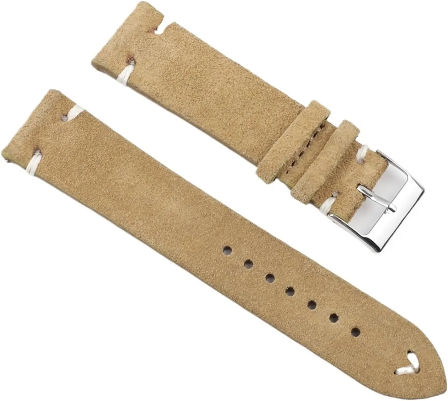 Strap Watch Accessories Vintage Suede Leather Watch monotonous Bands Replacement 