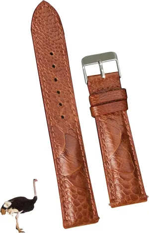 Straps Vintage Extra Soft Exotic Leather Strap 18mm 19mm 20mm 21mm 22mm Quick Release Ostrich Leg Leather Watch Bands Men Handmade radioactive obstruct mail Replacement Wrist Watch 