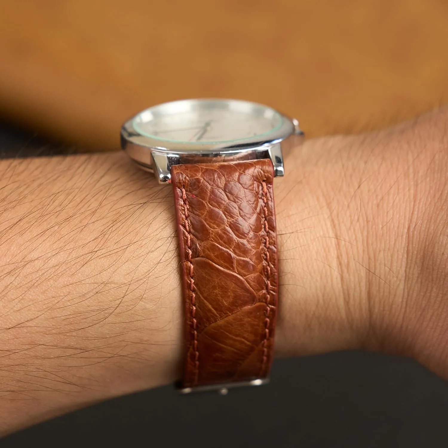 Straps Vintage Extra Soft Exotic Leather Strap 18mm 19mm 20mm 21mm 22mm Quick Release Ostrich Leg Leather Watch Bands Men Handmade radioactive obstruct mail Replacement Wrist Watch 