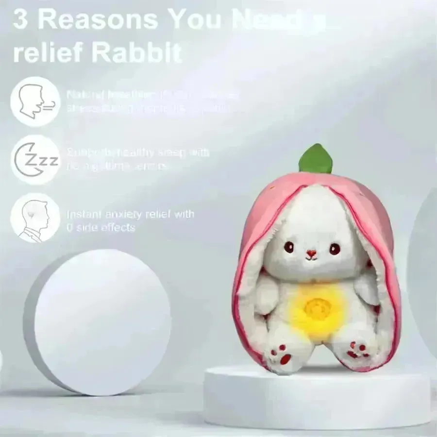 Strawberry Carrot Bunny Breathing Plushie