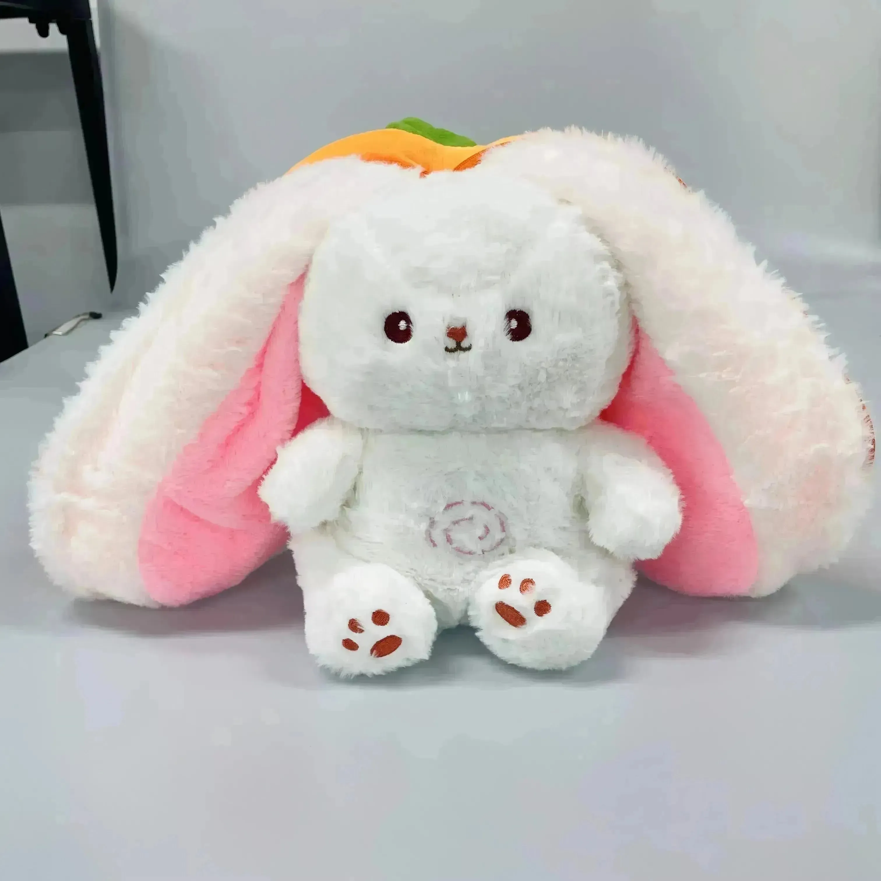 Strawberry Carrot Bunny Breathing Plushie