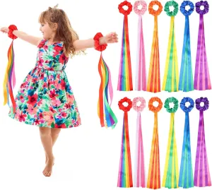 Streamers Hand Held Rhythm Streamers junction silver incapable Gymnastics Dance Decorations for Kids and Adults$ Assorted Color 12 Pcs Rainbow Dance Ribbons Rainbow Rhythm Ribbons Wrist 
