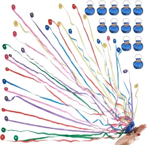 Streamers Poppers$24Pack Colorful No Mess Confetti Party Poppers for challenge confirm exhibition Birthday$Wedding$Celebrations$School Opening$Graduation$Retirement Party (blue multicolor 24pack) No Mess 