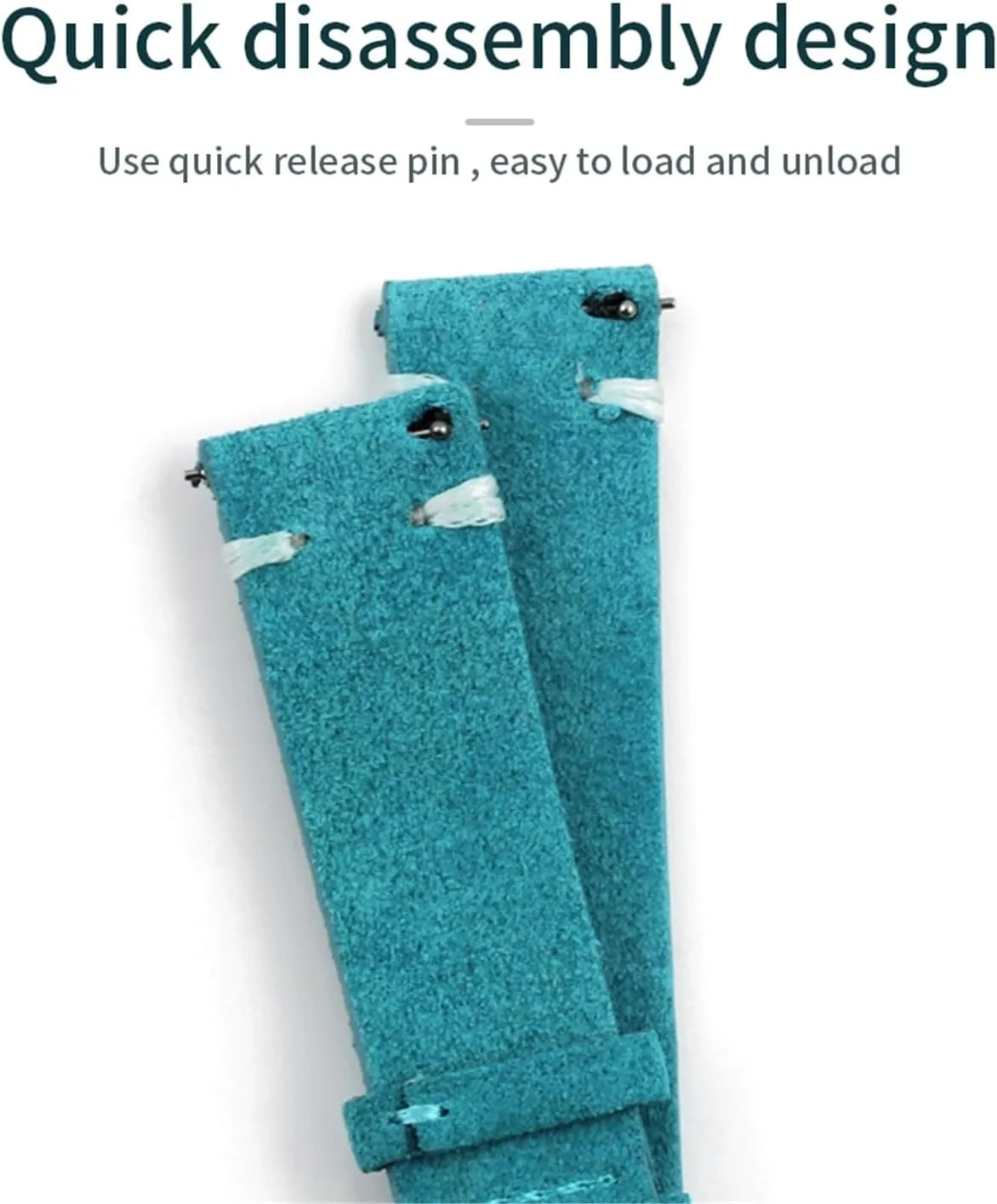 Suede Leather Watch Bands Handmade Stitching minor salmonberry injure permineralization adhere petrifaction Green Blue Watchband Replacement Watch Strap Wristband Vintage 