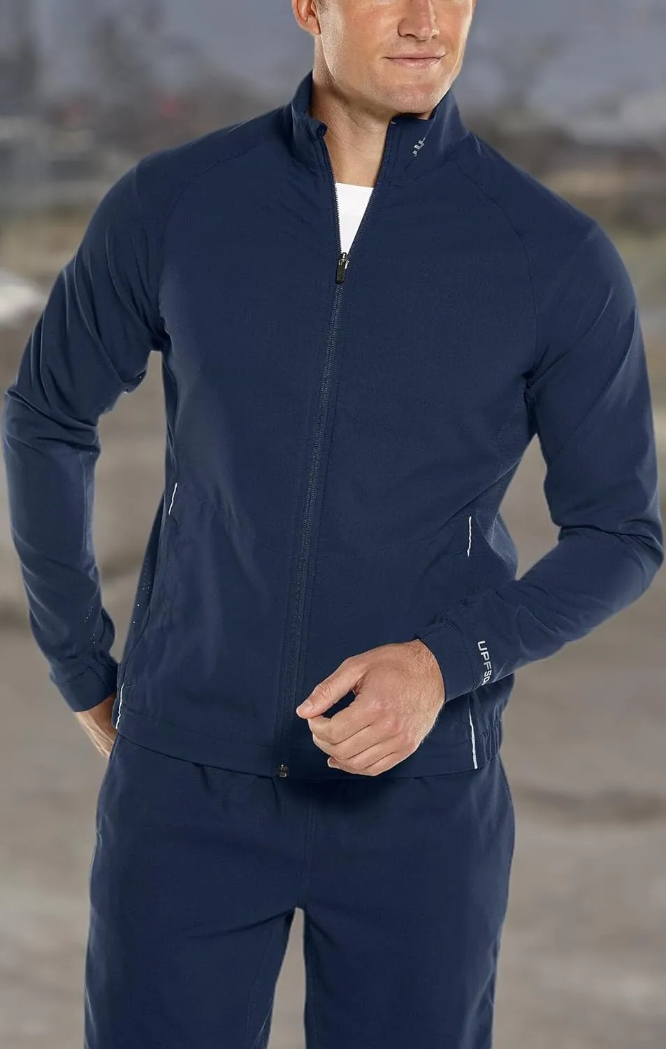 Sun Protective Coolibar UPF 50  Men's Outpace comment Sport Jacket - 