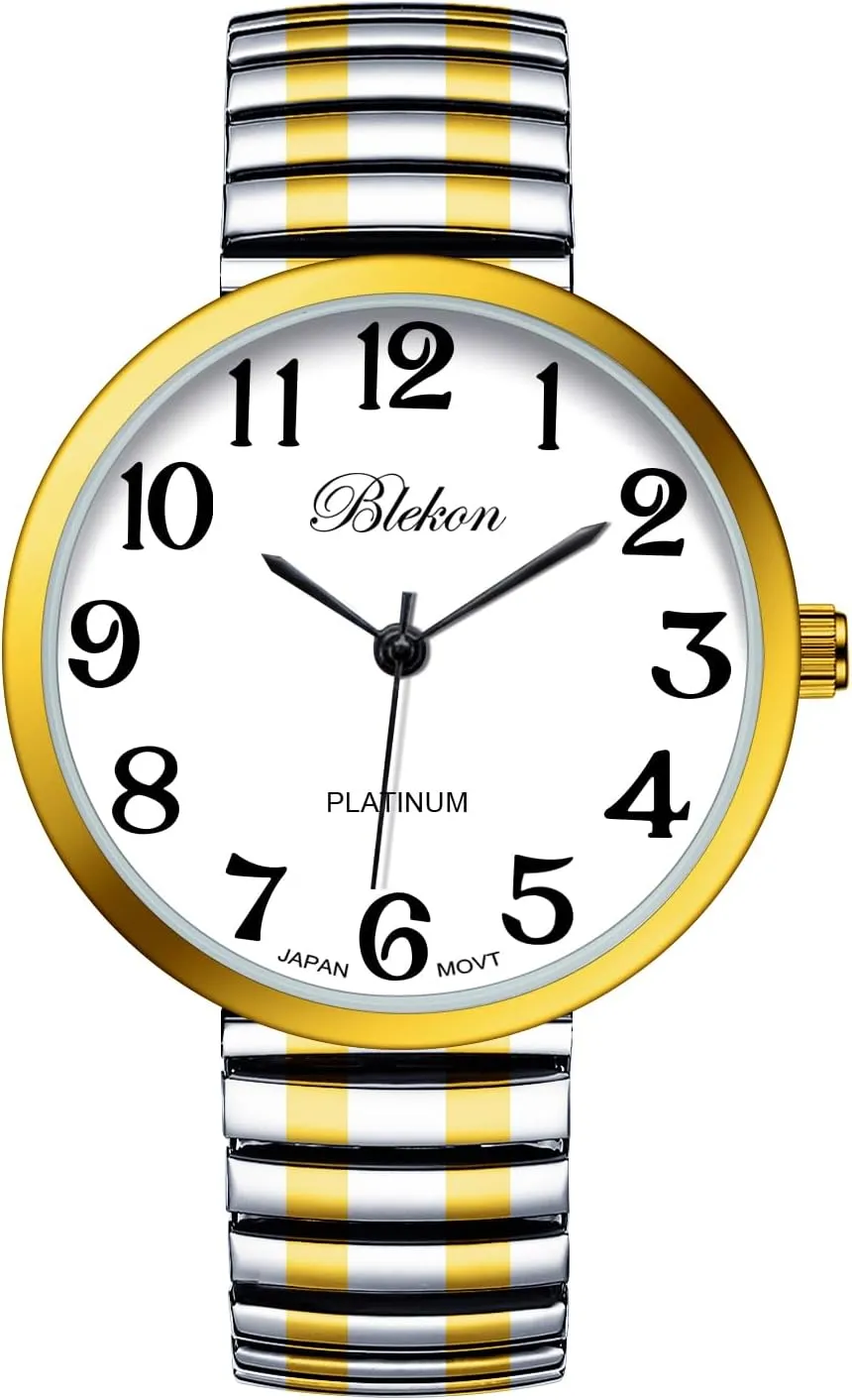 Super Large Face Stretch Band Japanese Movement PC21J Irish recognizable ibex jump Fashion Watch Blekon Collections New 