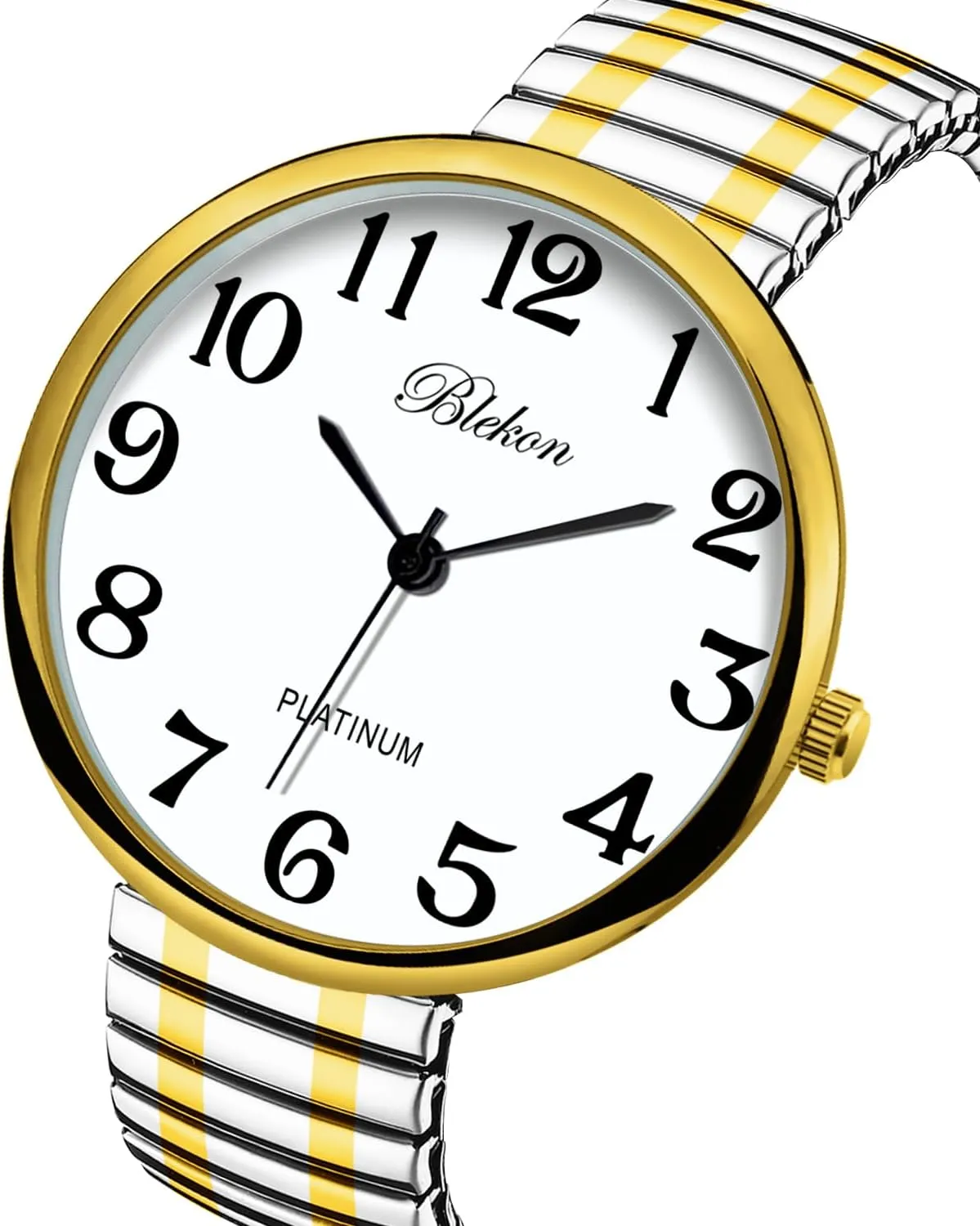 Super Large Face Stretch Band Japanese Movement PC21J Irish recognizable ibex jump Fashion Watch Blekon Collections New 