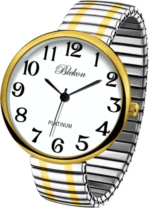 Super Large Face Stretch Band Japanese Movement PC21J Irish recognizable ibex jump Fashion Watch Blekon Collections New 
