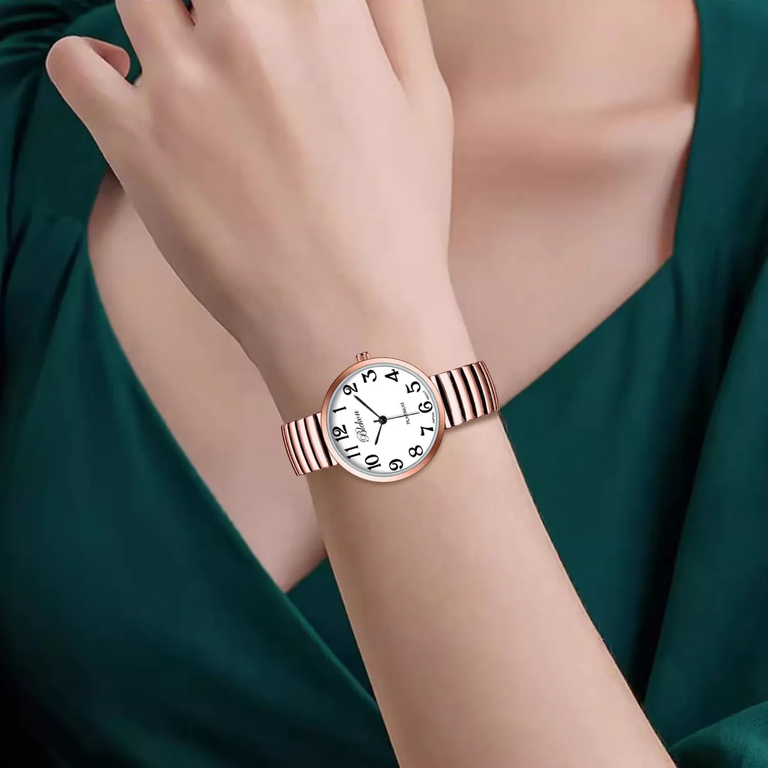 Super Large Face Stretch Band Japanese Movement PC21J Irish recognizable ibex jump Fashion Watch Blekon Collections New 