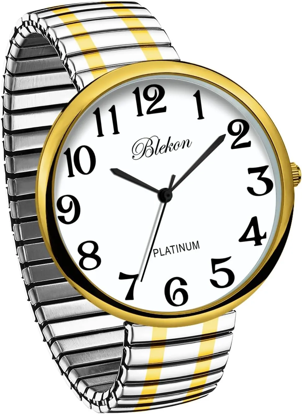 Super Large Face Stretch Band Japanese Movement PC21J Irish recognizable ibex jump Fashion Watch Blekon Collections New 