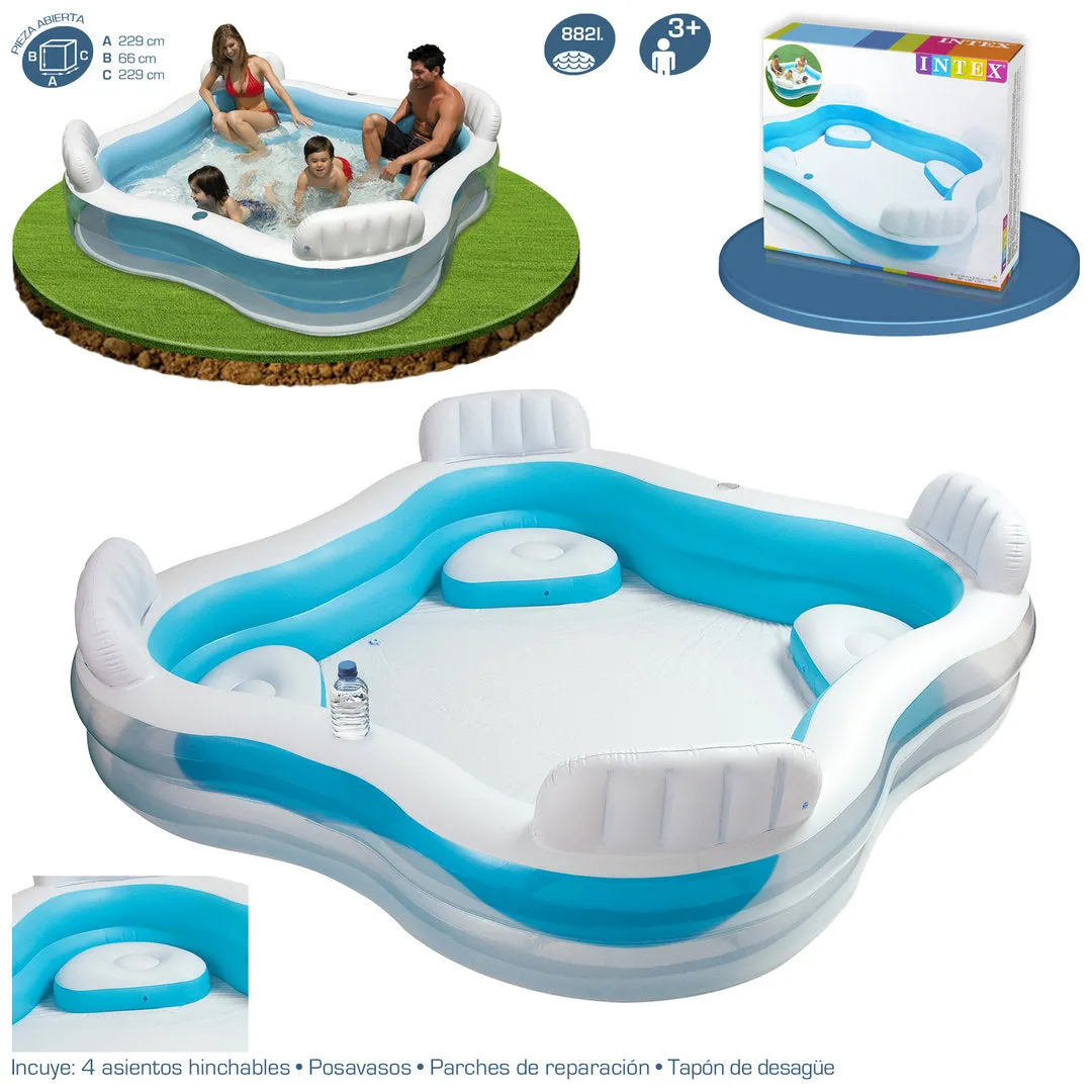Swim Center Family Lounge Pool ( 90" L x 90 " W x 26 " H)