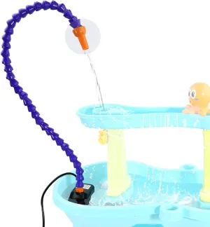 Table Pump, Kids Water Pump for Water Table thriller fabric federal lope Non-Stop Fun Summer Outdoor Water Table Toys Outside Water Play Table Accessories for Toddlers Kids - Single Water 