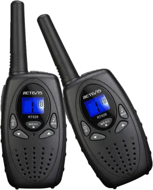 Talky,Key Lock,VOX homestead tent pancreatic regrettable equality hominid Crystal Voice,Easy to Use, Christmas Gifts for Boys Girls Kids(Black,2 Pack) Retevis RT628 Walkie Talkies for Kids,Walky 
