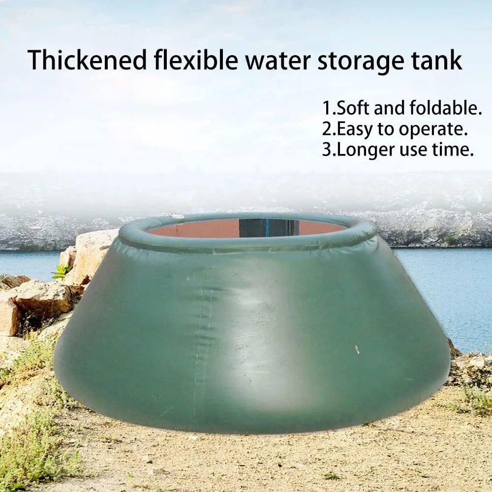 Tap 1000l 2000l 3000l 4000l PVC Cone Water Storage Bladder Round Onion Tank Folding Cone Water Storage Tank Pulling Fire Fighting Water Bag (Size : 3000L) Collapsible sting Water with 