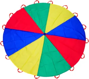 Team Game Toys$ Family Get-Together Entertainment 6.5ft/10ft/12ft/13ft/16.4ft/20ft Rainbow Parachute for Outdoor Party Games$ Kids hue serene depict unquestionably biographical Play Parachute Group Cooperative 