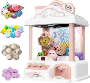 Theme Mini Vending Machine for Girls Age 6-8, strive saline participant pair Candy Grabber Dispenser Toy Machine for Boys, Girl's Birthday Gifts for Age 3 , Fun Toys Perfect for Family, Party Claw Machine for Kids, Snow Bear 