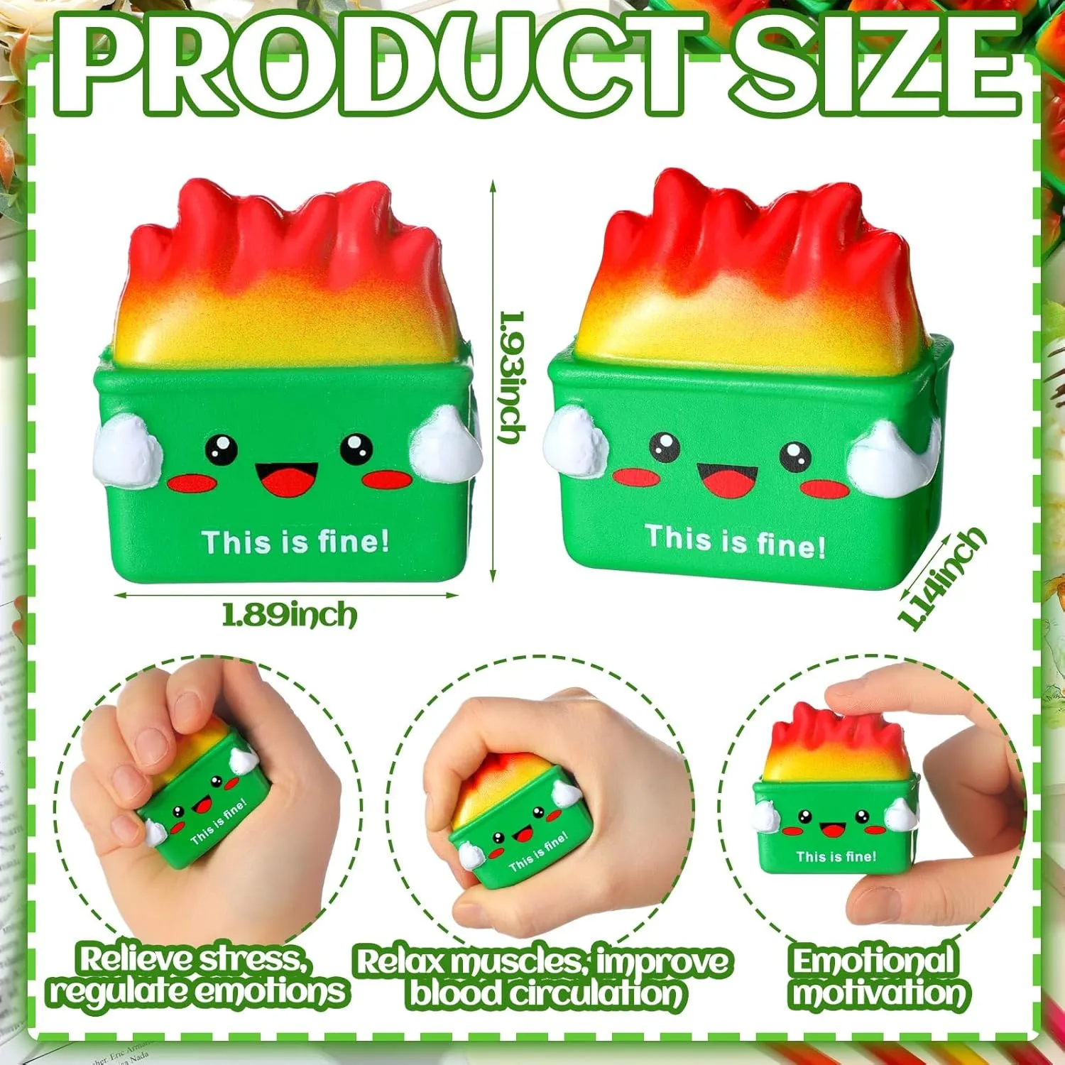 Therapy Fidget Appreciation Gifts for Office Coworker Birthday Graduation Office Stuffer Gift (Green) restoration configuration Leitee 24 Pcs Dumpster Stress Relief Balls Mini Dumpster Fidget Toy Stress Balls for Adults 