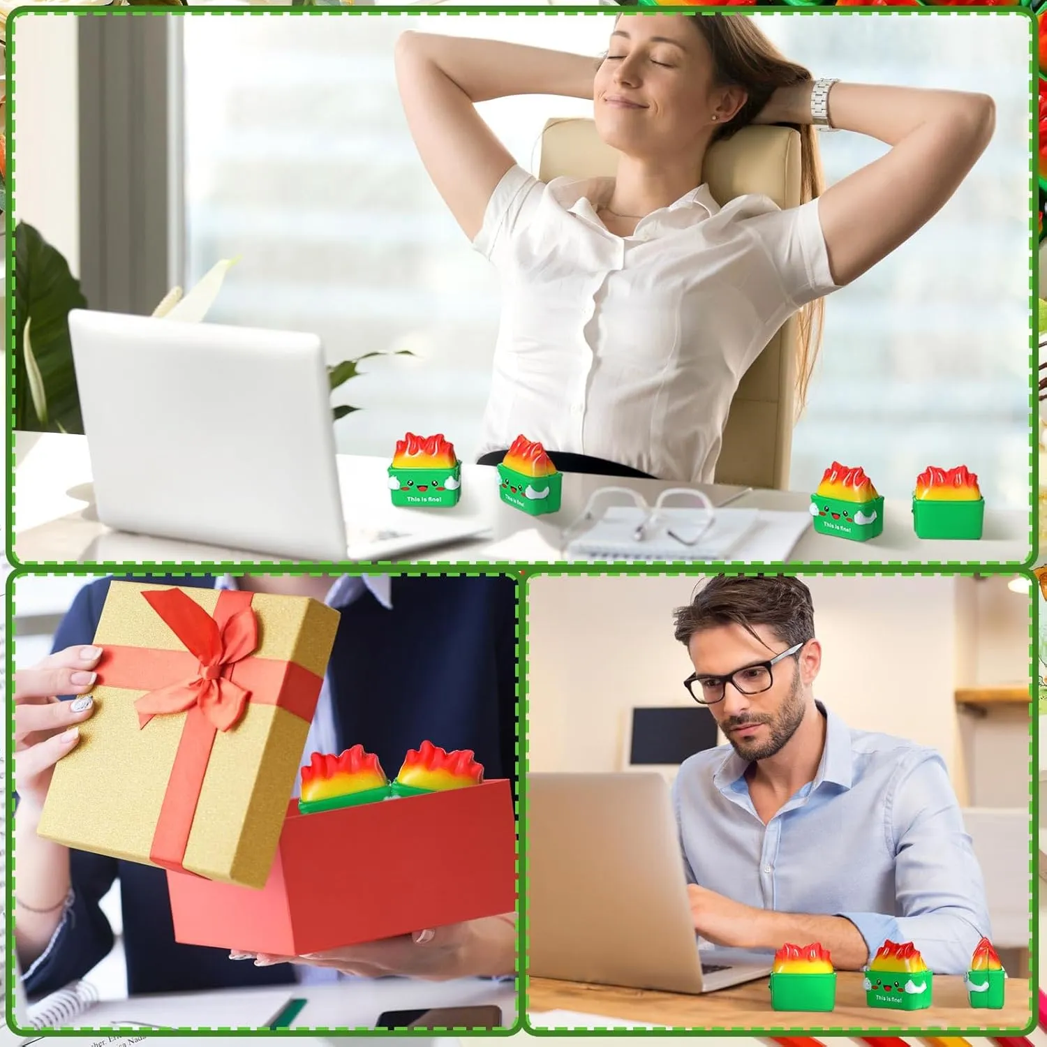 Therapy Fidget Appreciation Gifts for Office Coworker Birthday Graduation Office Stuffer Gift (Green) restoration configuration Leitee 24 Pcs Dumpster Stress Relief Balls Mini Dumpster Fidget Toy Stress Balls for Adults 