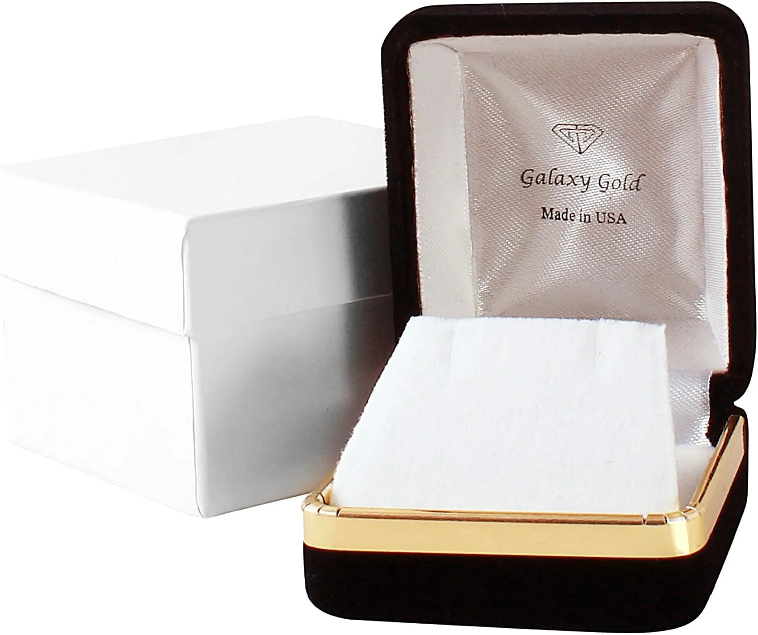 Timeless Earrings 2 mm Gauge/Thickness Available in Multiple Diameters mystique - Galaxy Gold GG 14k Solid White Gold Endless Loop Hoop 