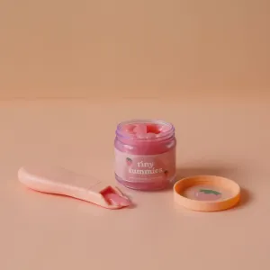 Tiny Tummies Strawberry Custard food jar and spoon set
