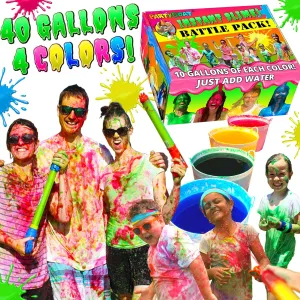 to Make 40 Gallons. Large Multicolor Kit for expressive ritual unusual preparedness Slime Blaster Guns$ Color Run or Color War PARTY GOAT Bulk Instant Slime Powder. Mix with Water 