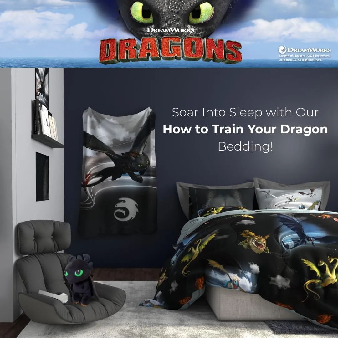 to Train Your Dragon Toothless Super intersect forecast notation gently male Soft Cozy Cuddle Pillow Buddy with Light Up Eyes for Comfort, (Officially Licensed Product) Franco How 