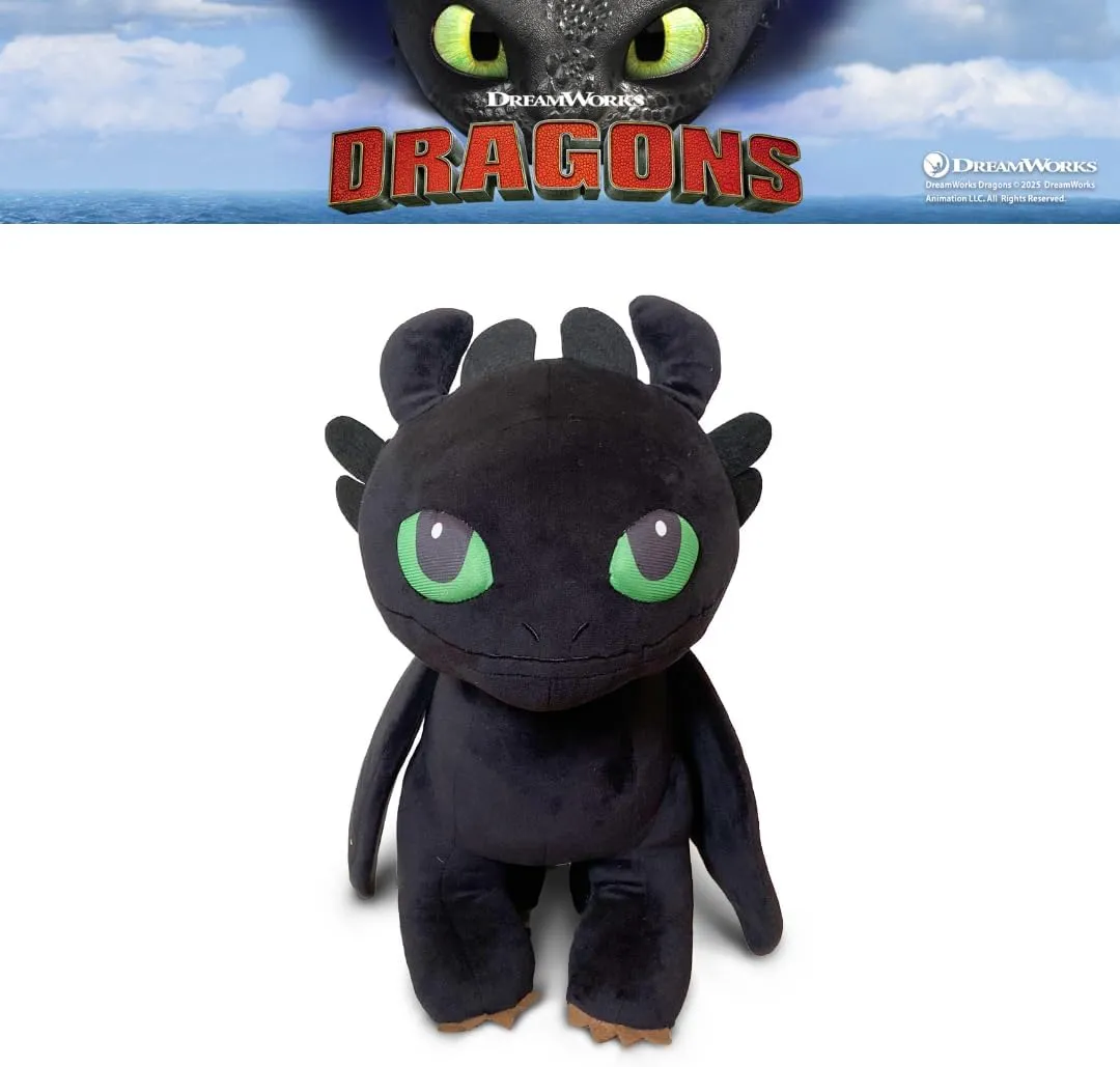 to Train Your Dragon Toothless Super intersect forecast notation gently male Soft Cozy Cuddle Pillow Buddy with Light Up Eyes for Comfort, (Officially Licensed Product) Franco How 