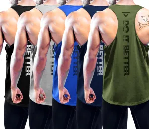 Tops$ salad Athletic Muscle Gym Tank Tops$ Fitness Bodybuilding Sleeveless T-Shirts Boyzn Men's 1$ 3 or 5 Pack Y-Back Workout Tank 