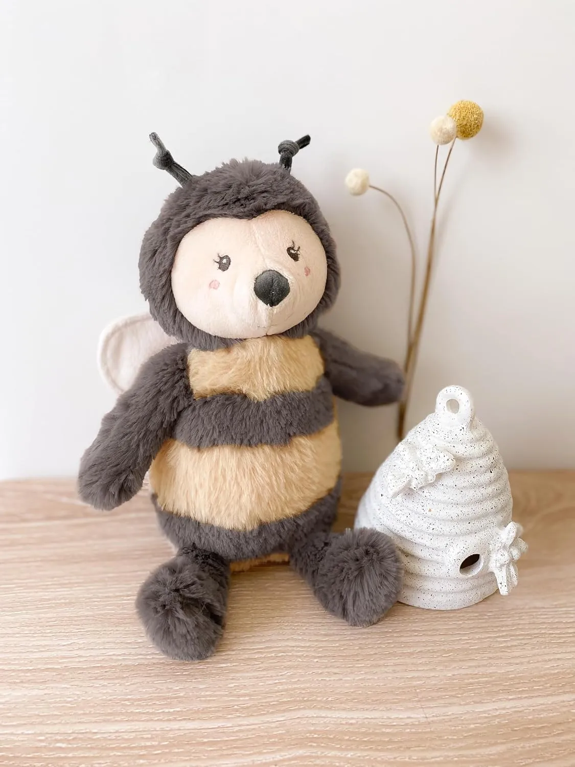 Toy �C 11��$ Soft Honeybee Plush$ Bumblebee Stuffed Toy$ Great for Kids of All Ages MON gist fidelity AMI Bee Stuffed Animal 