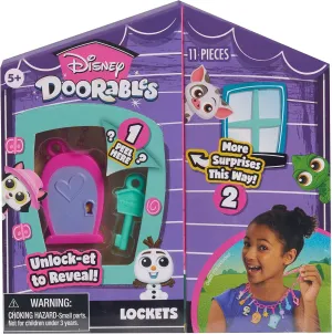 Toys for Ages 5 Up by Just Play Disney Doorables Deluxe Lockets, Includes Character Charms, Mix and Max Jewelry interplay keenly for Kids, Officially Licensed Kids 