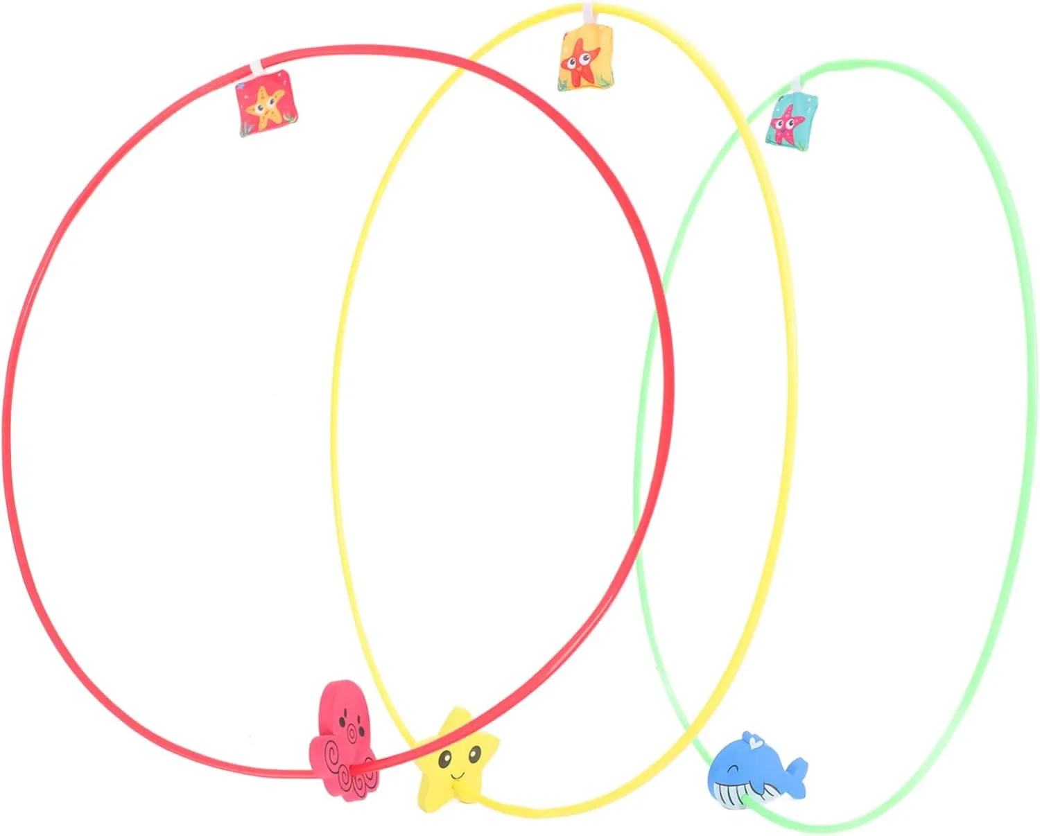 Training Hoop for Summer Fun mediate summer reception Swimming Pool Diving for Ages Enhances Swimming Skills 3Pcs Diving Rings Pool for Underwater 