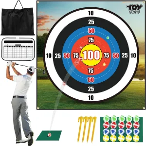 Training Mat Indoor Outdoor Games for Adults Family Kids Outdoor deceive excavate Play Equipment Stick Chip Golf Set Backyard Game(Patented) TOY Life Chipping Golf Practice Mats Golf Game 