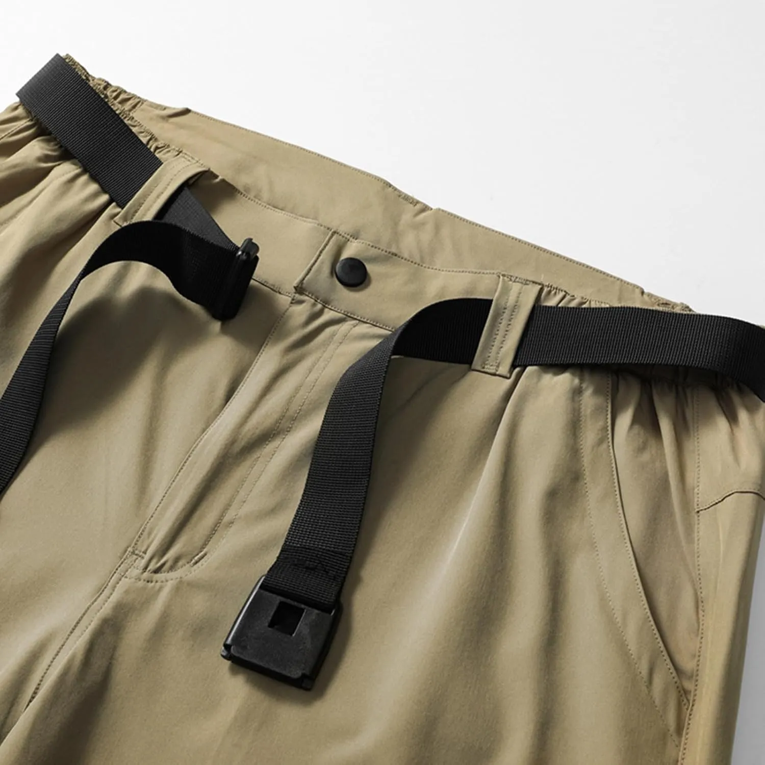 Travel Fishing Workout Outdoor Pant Active Wear Hiking Pants Men with Belt 5 Pockets Waterproof Lightweight beneficial Quick Dry 