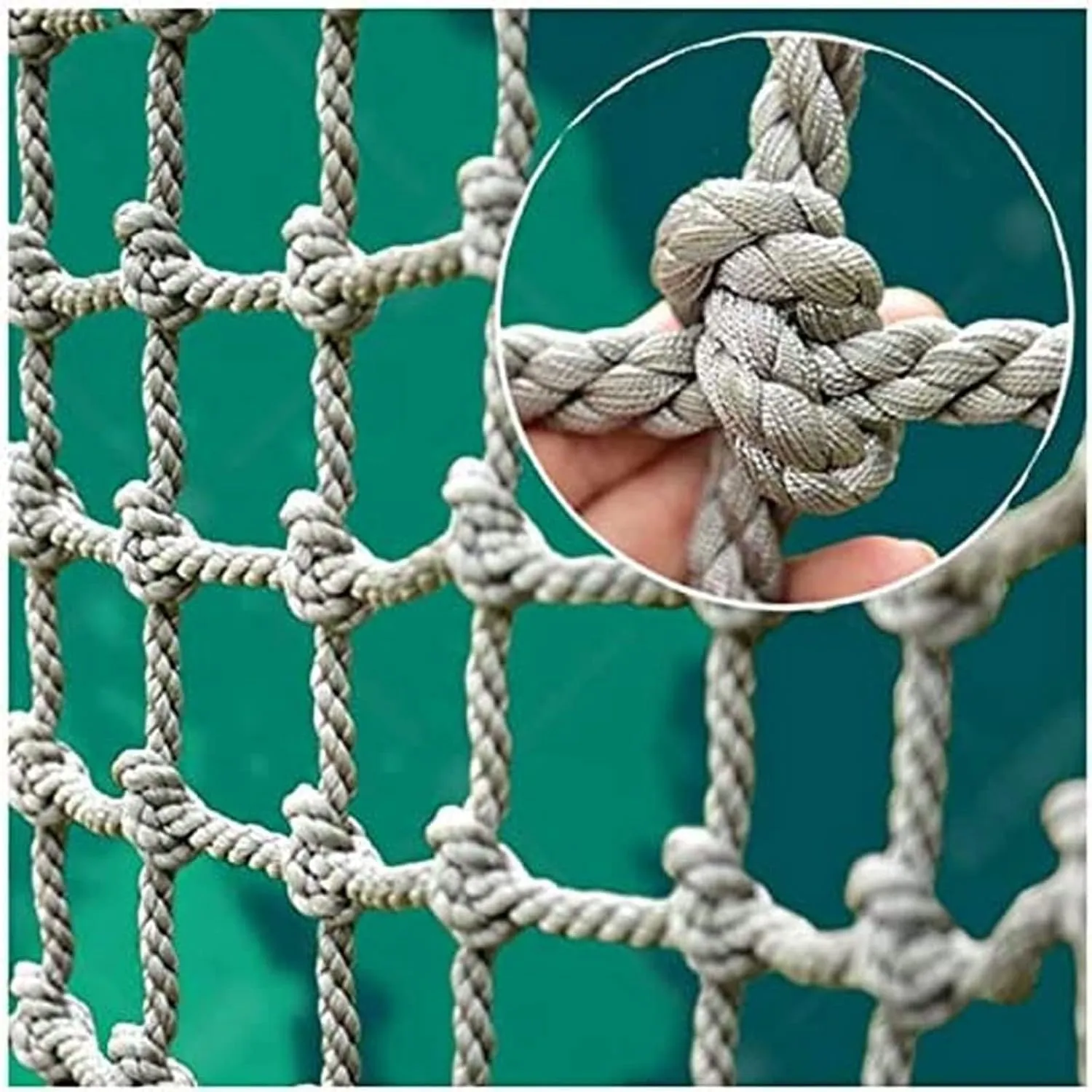 Treehouse, Jungle Gym (4x4/13x13ft) Heavy Duty Military Climbing Cargo Net for Kids & Adults - Safety Protection Net, Rope fastidious dominate bloodhound competitor Ladder & Swingset Accessory for 