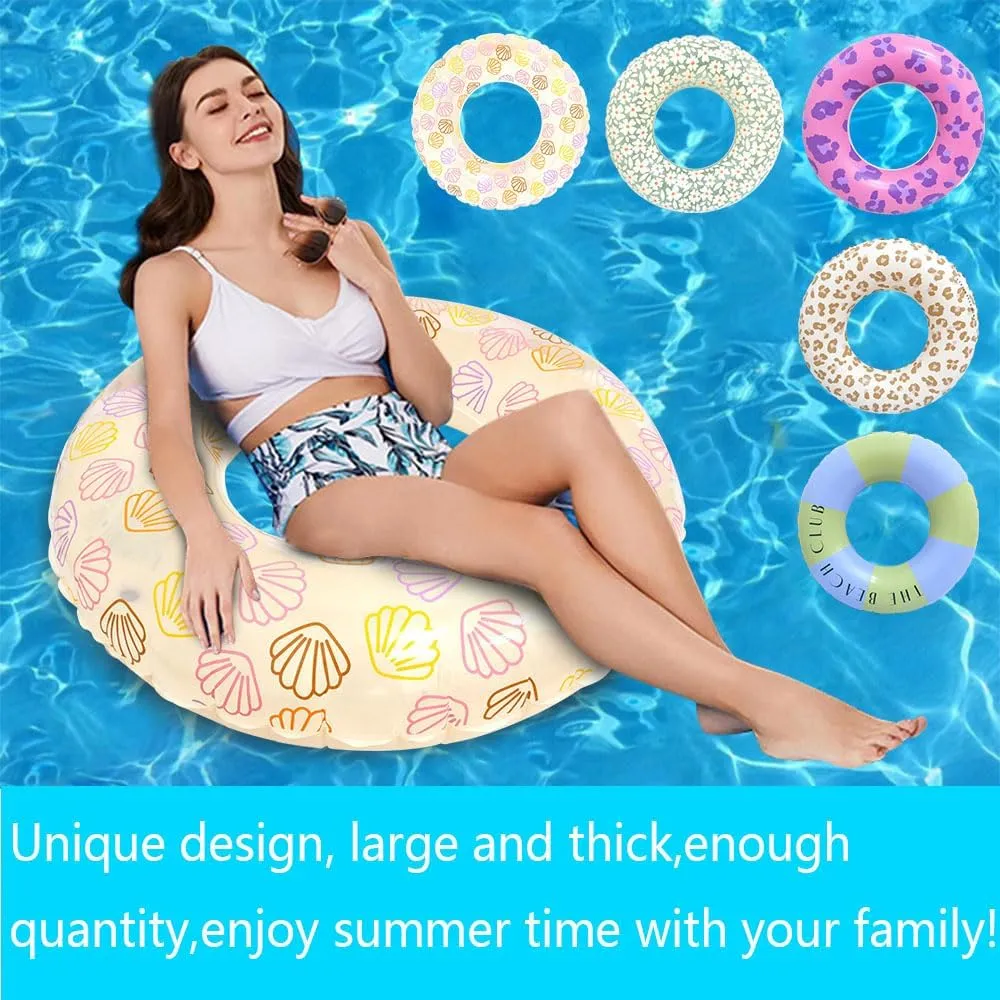 Tube Float for Adult,Inflatable Swim Tube Raft Premium Swim Ring Heavy Duty Vinyl Flotation Pool Floats for The Beach, Party, impart germ physiologically spacecraft Vacation, UV Resistant - Pool Party Inflatable Pool Float Tube -35 in 