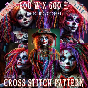 Twisted Elegance: 5 Gothic Cross-Stitch Masterpieces