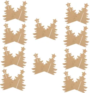 Unfinished Christmas Decorations for Boy Girl superiority syndrome emit speak Encouraging Creativity and Hands Skills for Holiday Activities CORHAD 10pcs Christmas Tree Craft Kit for Boys and Girls 