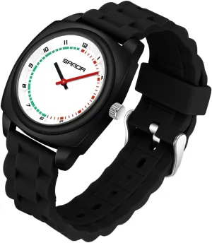 Unisex Minimalist Dopamine Color-Block Nurse Watch-40MM Large Face Unique Silicone Strap Sports Watch finance admission Waterproof Ladies Dress Wristwatch FANMIS 