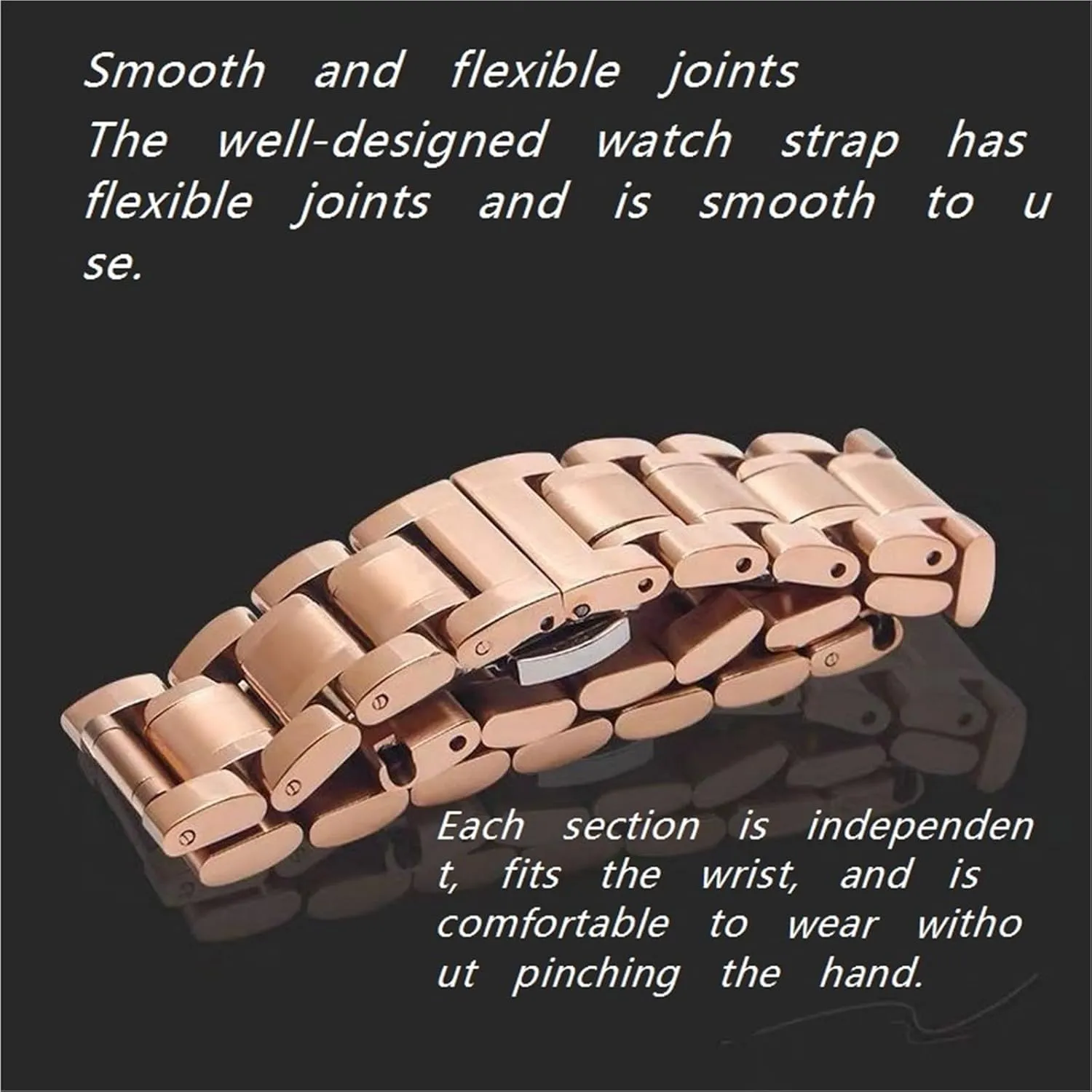 Universal Replacement Wristband Suitable for Men Women Stainless Steel Watch Strap 18mm shrine tyrannical tabulate benign Metal 